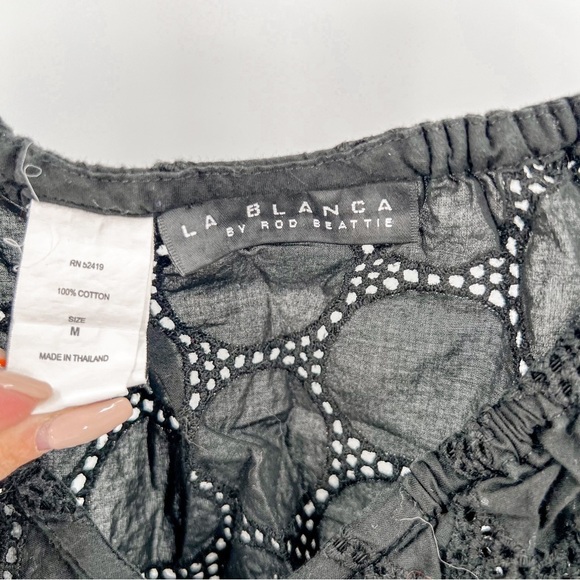 La Blanca Black Swim Cover Up Dress - Picture 3 of 6